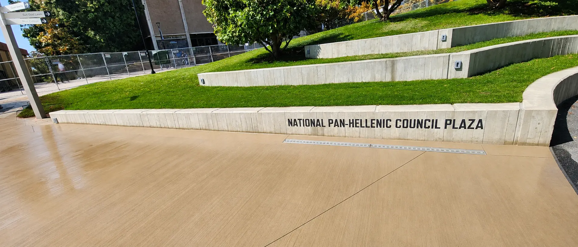 National Pan-Hellenic Council Plaza sign