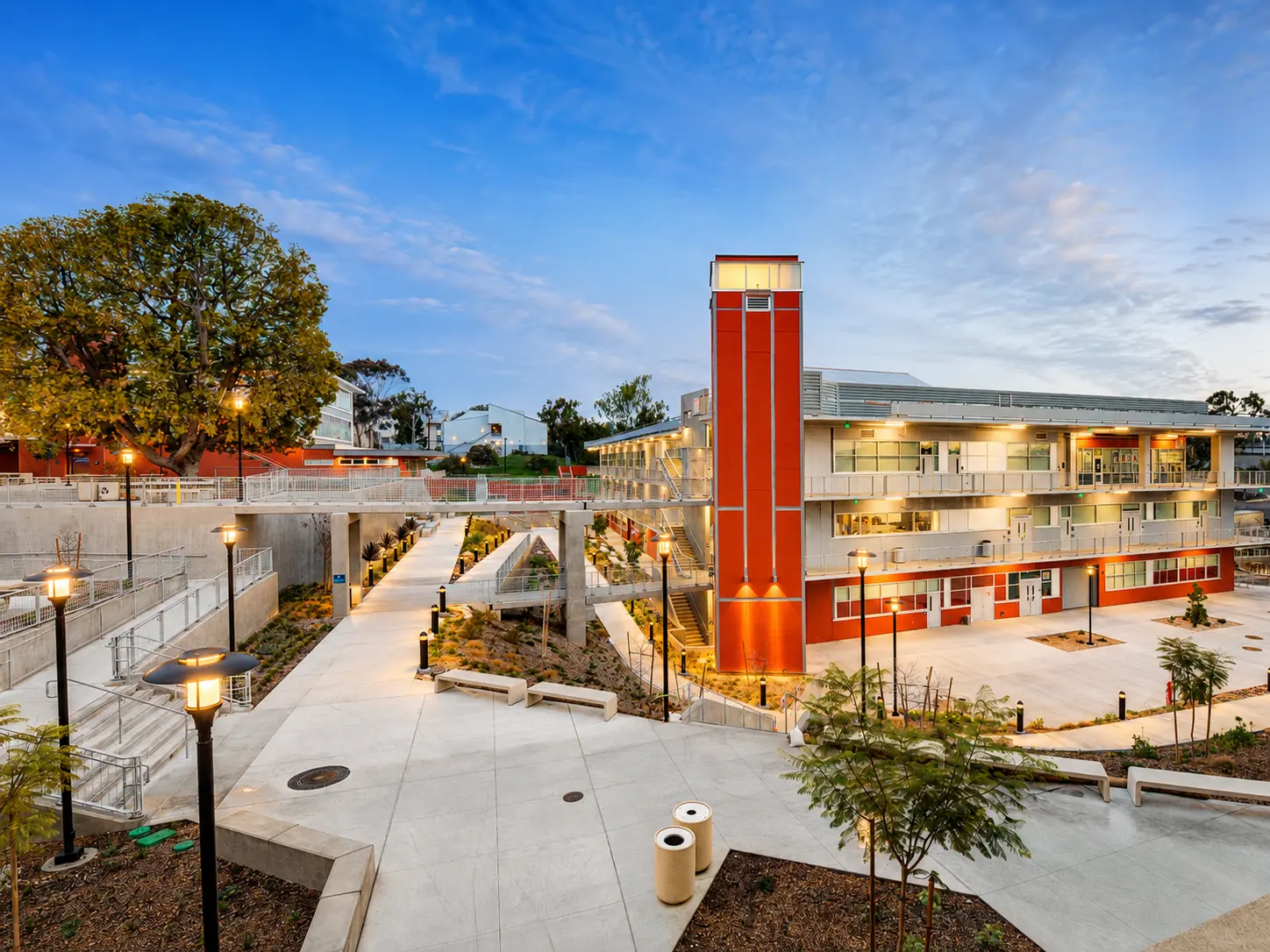 Contemporary architecture in educational building