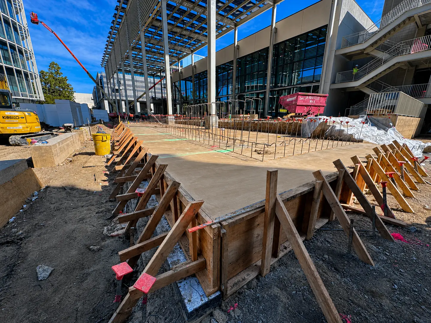 Modern building under construction